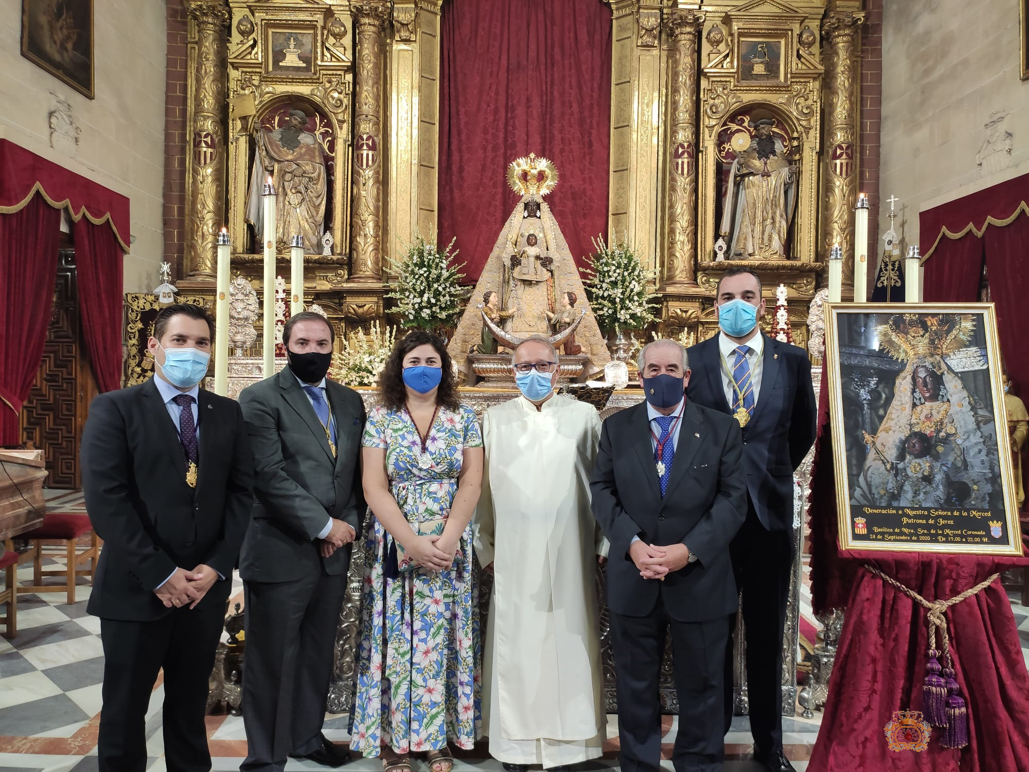 Asistencia al 1º día de la Novena de Nuestra Señora de la Merced Coronada 2020 (1)