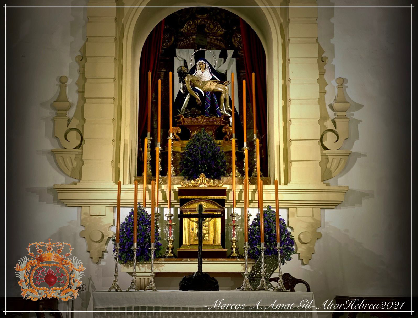 Cambio de vestimenta de Nuestra Señora de las Angustias para la Cuaresma 2021 (17)
