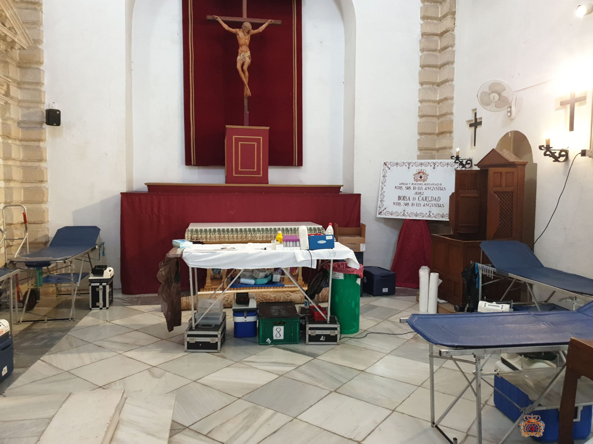 Colecta de donación de sangre en la Capilla de Ntra. Sra. de las Angustias Abril 2021