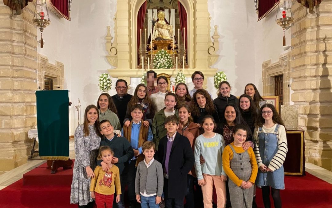 Fotografías del Grupo Joven e Infantil en la Eucaristía de Febrero 2020