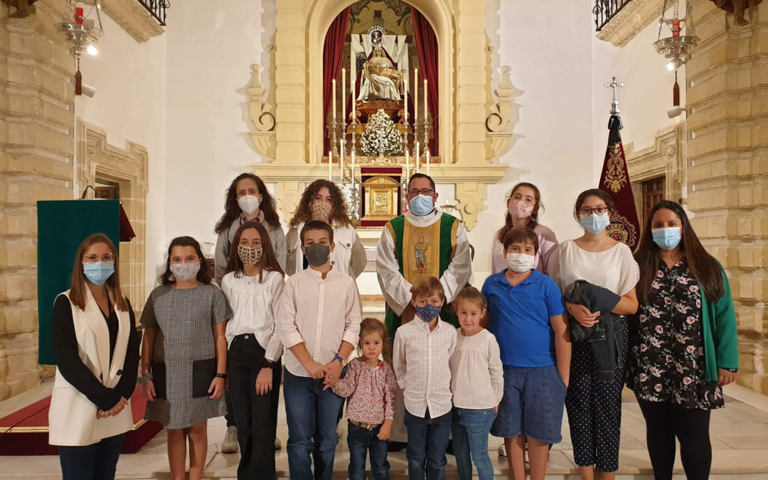 Fotografías del Grupo Joven e Infantil en la Eucaristía de Octubre 2020