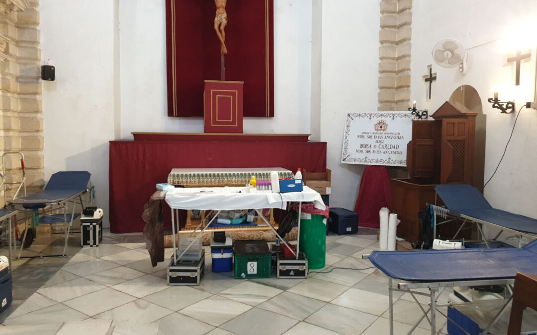 Colecta de donación de sangre en la Capilla de Ntra. Sra. de las Angustias Abril 2021