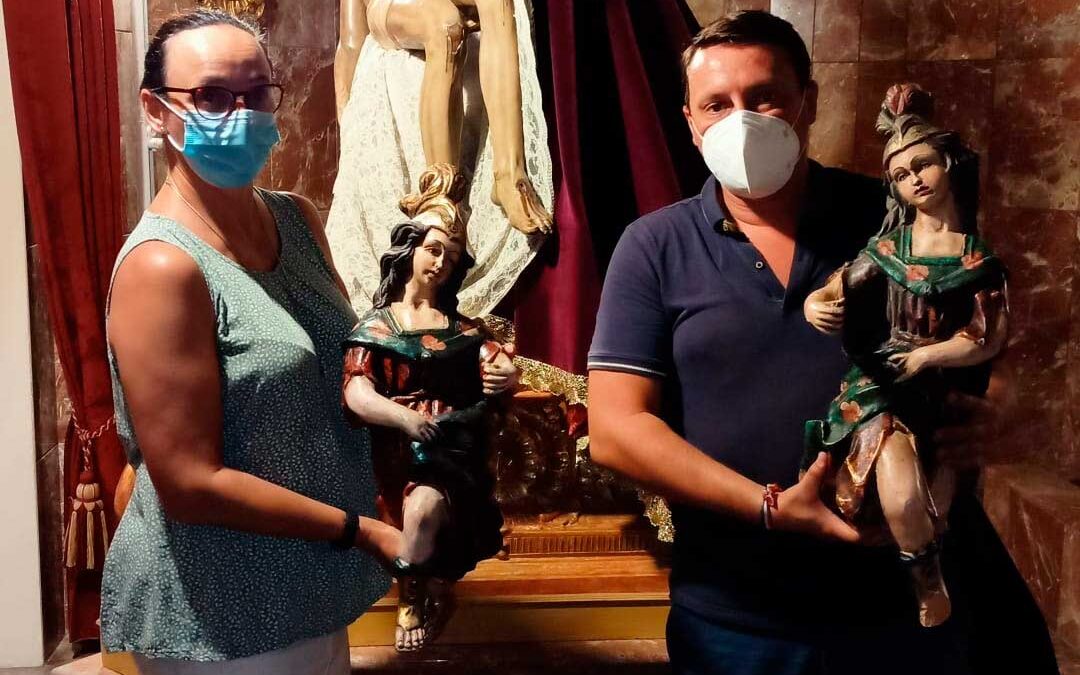 Donación de pareja de ángeles para el patrimonio de la Hermandad
